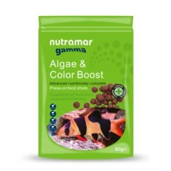 Nutramar Freshwater Algae & Color Boost Shots - Premium Food For Herbivorous Freshwater Fish 12mm / 60g