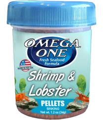 Omega One Shrimp & Lobster Pellets, 1.2 Oz (34 G)
