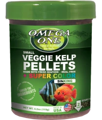 Omega One Super Color Veggie Kelp Sinking Pellets Food (Various Sizes)